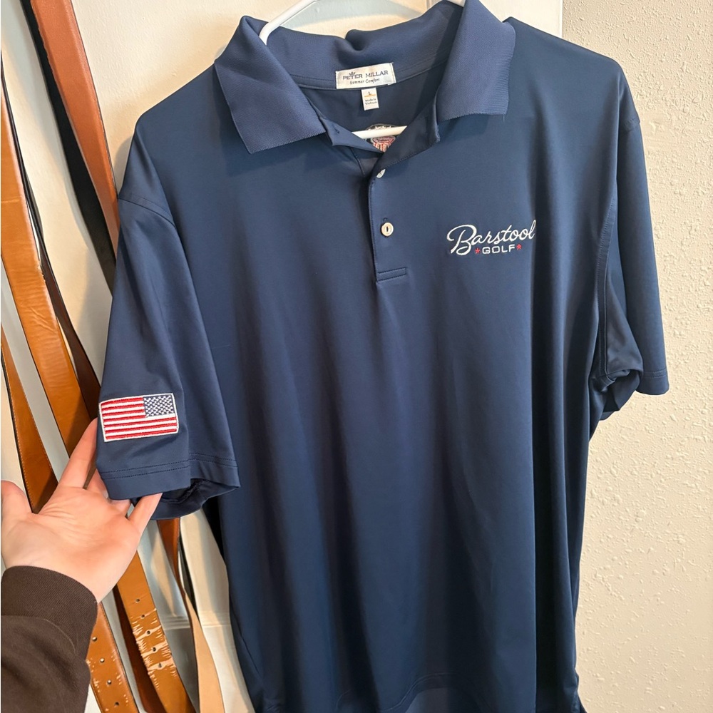 Peter Millar BarStool Sports Navy Golf Polo